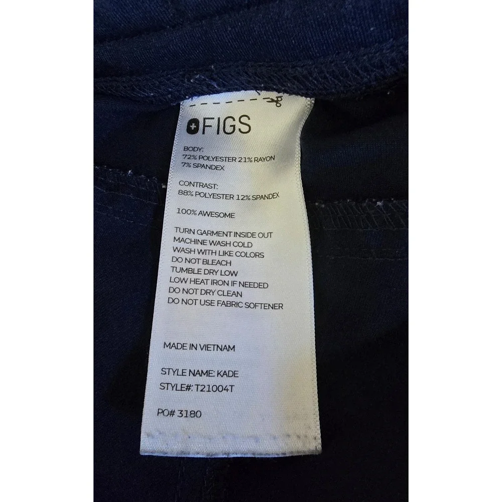 FIGS Kade Cargo Scrub Pants Navy Blue Technical Collection XL PO#3180 Mens tall